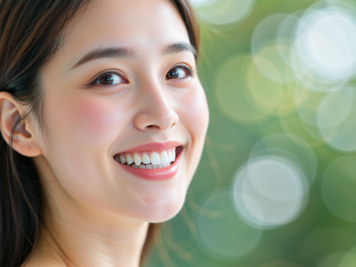 AI生成的人物图像，面部比例失调，五官扭曲，表情僵硬，背景模糊不清，人像摄影风格